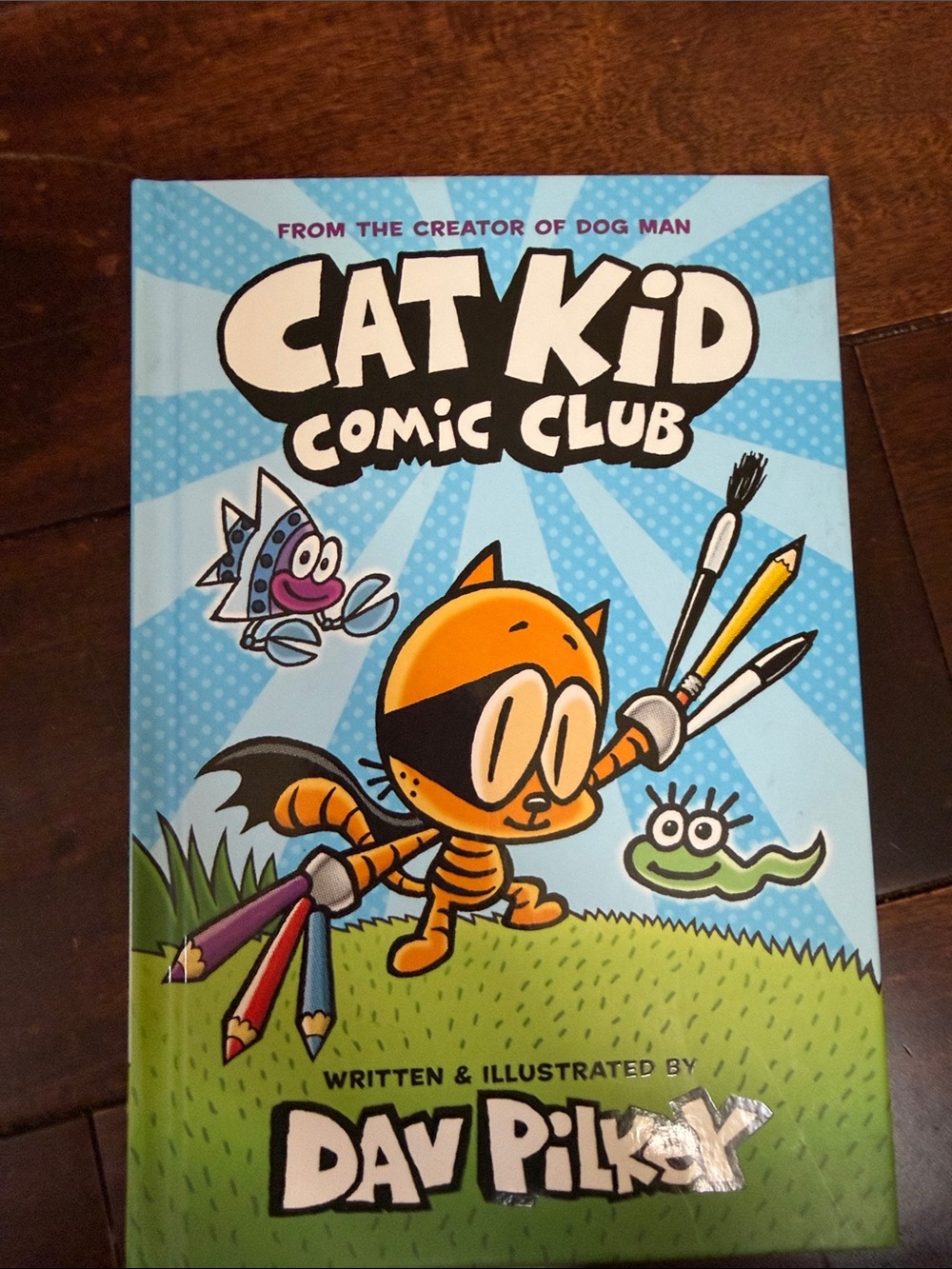 Scholastic Cat Kid Comic Club - Blue, Green & Orange Cover
